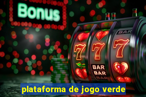 plataforma de jogo verde
